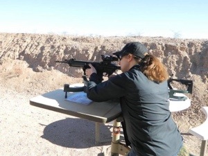 Clear vision when looking through optics, while also providing 99.9% UVA/UVB protection.